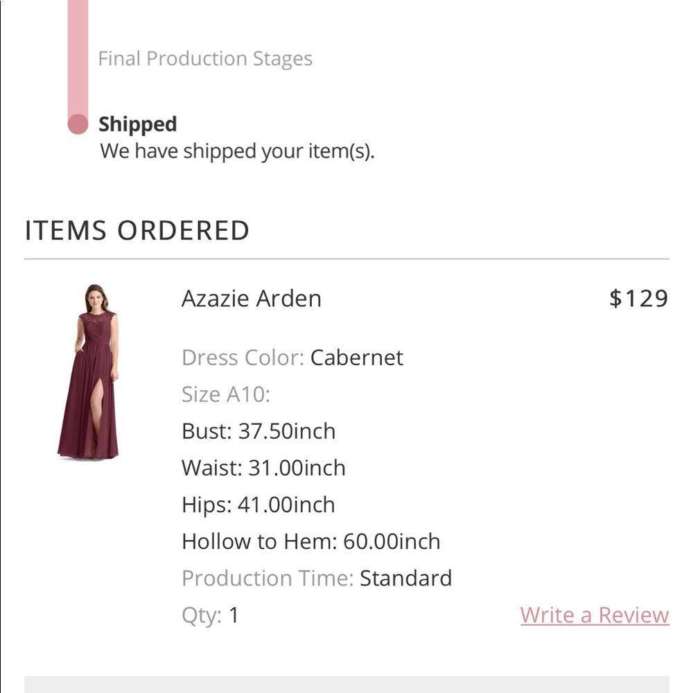 Azazie Cabernet long chiffon dress with lace